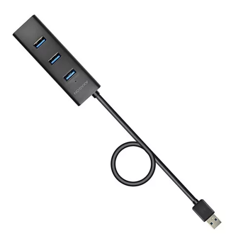 Hue-s2bp hub 4 portos USB 3.2 Gen 1 töltőhub 1,2 m-es kábellel, hálózati adapterrel