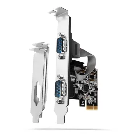   Pcea-s2n PCIe vezérlő 2x soros port RS232 250 kbps, SP és LP tartozék