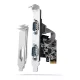 Pcea-s2n PCIe vezérlő 2x soros port RS232 250 kbps, SP és LP tartozék