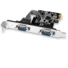 Pcea-s2n PCIe vezérlő 2x soros port RS232 250 kbps, SP és LP tartozék