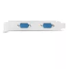 Pcea-s2n PCIe vezérlő 2x soros port RS232 250 kbps, SP és LP tartozék