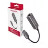 Ade-tr Gigabit Ethernet adapter, USB-A 3.2 Gen 1, automatikus telepítés, fém, titánszürke
