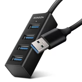   Hue-m1a hub 4 portos mini fém USB 3.2 gen 1, 20 cm-es USB-A kábel