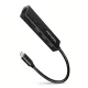 HMC-GL3A multiportos USB hub 4 az 1-ben, 5 Gbps, 3x USB-A + csatlakozó, 20 cm-es USB-C kábel