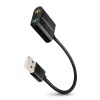 Ada-12 külső hangkártya USB 2.0 48khz/16-bit sztereó, fém, USB-A kábel 15 cm