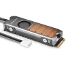 Clr-m2fan réz hűtőborda ventilátorral kétoldalas m.2 SSD meghajtókhoz, magasság 13 mm