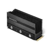 Clr-m2xl alumínium passzív hűtő m.2 SSD meghajtókhoz, alumínium ház, szilikon hővezető párnák, magasság 36 mm