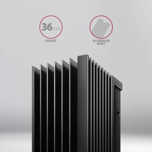 Clr-m2xl alumínium passzív hűtő m.2 SSD meghajtókhoz, alumínium ház, szilikon hővezető párnák, magasság 36 mm