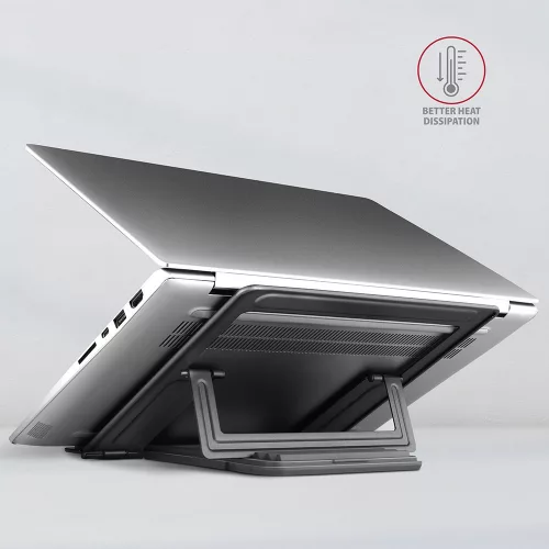 Standard alumínium laptop állvány 10-17.3", 4 állítható szögben