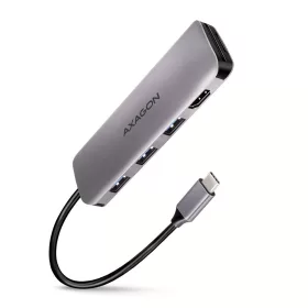   HMC-HCR3A többportos elosztó 3x USB-A + HDMI + SD/MicroSD, USB-C 3.2 Gen1, 20 cm-es USB-C kábel