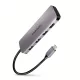 HMC-HCR3A többportos elosztó 3x USB-A + HDMI + SD/MicroSD, USB-C 3.2 Gen1, 20 cm-es USB-C kábel