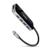 HMC-6H4A multiportos hub 4x USB-A + HDMI, USB-C 3.2 Gen 1, PD 100W, 20cm USB-C kábel