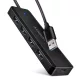 Hue-c1a 4 portos 5 Gbps sebességű utazó USB hub, USB-C tápbemenet, 19 cm-es A típusú kábel, USB-C kiegészítő tápellátás