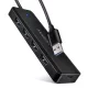 Hue-c1a 4 portos 5 Gbps sebességű utazó USB hub, USB-C tápbemenet, 19 cm-es A típusú kábel, USB-C kiegészítő tápellátás