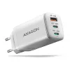 Acu-dpq65w gan 65w fali töltő, 3x port (usb-a + dupla usb-c) PD3.0/qc4+/pps/apple, fehér