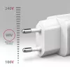 Acu-dpq65w gan 65w fali töltő, 3x port (usb-a + dupla usb-c) PD3.0/qc4+/pps/apple, fehér