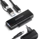 ADSA-FPX adapter USB-C 10Gbps SATA 6G 2.5/3.5 hüvelykes SSD/HDD FastPort X, hálózati adapterrel, 60 cm-es USB-C/USB-A kábellel