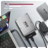 ADSA-FPX adapter USB-C 10Gbps SATA 6G 2.5/3.5 hüvelykes SSD/HDD FastPort X, hálózati adapterrel, 60 cm-es USB-C/USB-A kábellel
