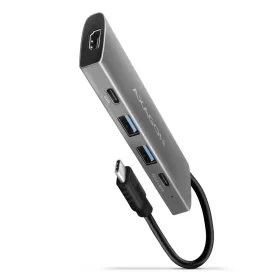   HMC-5G21 többportos USB hub 5 az 1-ben, 10Gbps, 2x USB-A + 2x USB-C + HDMI 4k/30Hz, PD 60W, 13cm USB-C kábel