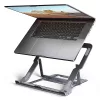 Standard alumínium laptopállvány 10-17,3 hüvelykes mérethez, 8 állítható pozíció, szürke