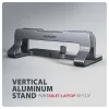 Standard alumínium laptopállvány 10-17,3 hüvelykes függőleges, szürke