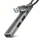 Hue-sta 4 portos hub 1x USB-A 5Gbps, 2x USB2.0 + 1x USB-C 2.0, 12 cm-es USB-A kábel