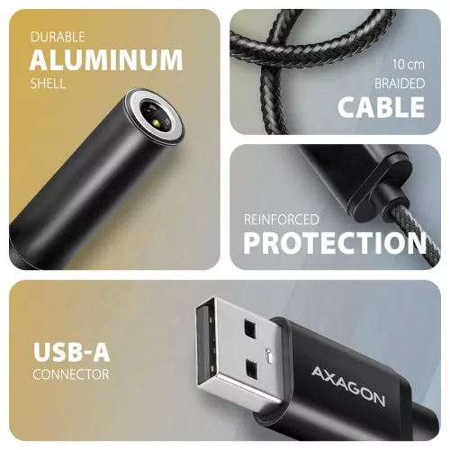 Ada-ha külső USB-A hangkártya 32 bites DAC, 384 kHz, 3,5 mm-es (f) csatlakozó