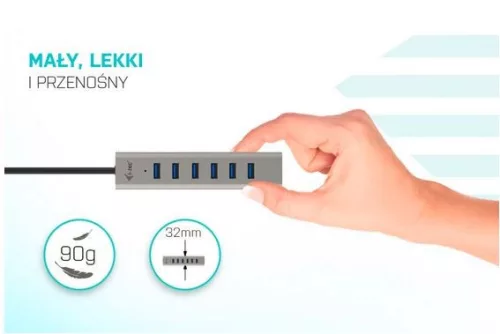 USB-C töltő fém elosztó 7 port