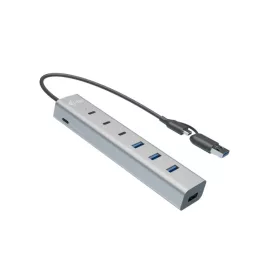 USB-C/USB-A töltő hub fém hub 7 port