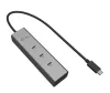 USB-C töltő hub fémből, 5 portos, USB-C videó 8k felbontással + 85 W-os tápellátással