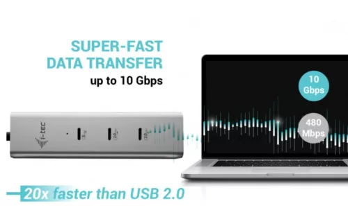 USB-C töltő hub fémből, 5 portos, USB-C videó 8k felbontással + 85 W-os tápellátással