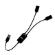 2 portos USB-A hub kábel (2x USB-A)