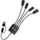 USB-C/USB-A hub kábel, 4 portos (2x USB-C, 2x USB-A)