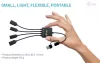 USB-C/USB-A hub kábel, 4 portos (2x USB-C, 2x USB-A)