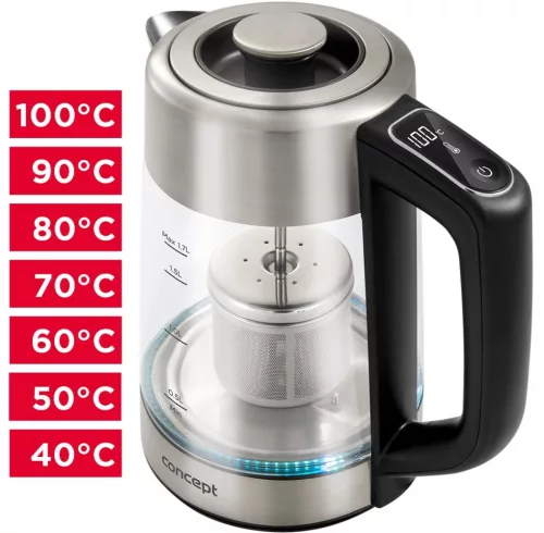 Üveg vízforraló rk4190