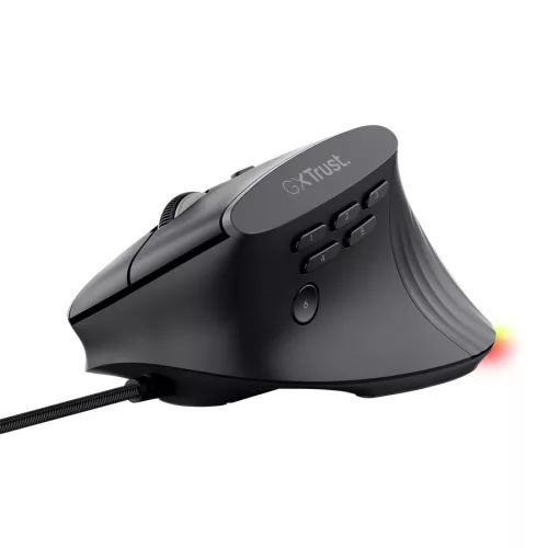 GXT145 Rexxa gamer egér, háttérvilágítással, ergonomikus, fekete