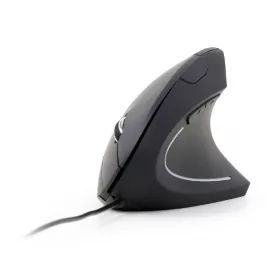 Ergonomikus optikai egér, 6 gombos, fekete