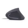 Ergonomikus optikai egér, 6 gombos, fekete