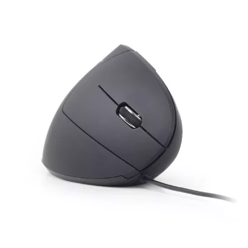 Ergonomikus optikai egér, 6 gombos, fekete