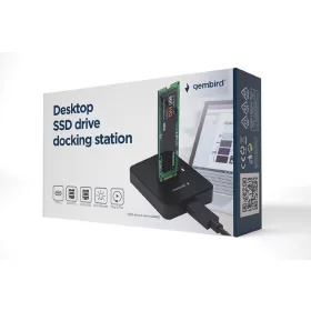   Gembird dokkolóállomás m.2 sata és nvme ssd meghajtókhoz, fekete