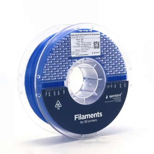 ABS nagysebességű Filament, 1,75 mm, 1 kg, kék