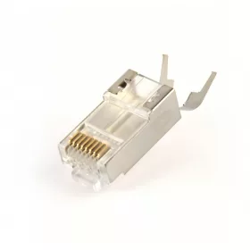   Moduláris átmenő árnyékolt dugó, cat7 15u, aranyozott, cat7 15u, aranyozott, 50 db/csomag