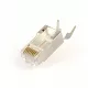 Moduláris átmenő árnyékolt dugó, cat7 15u, aranyozott, cat7 15u, aranyozott, 50 db/csomag