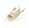 Cat7 15u árnyékolt moduláris átvezető dugó, aranyozott, 100 db/csomag