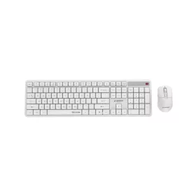   Gembird vezeték nélküli billentyűzet + egér szett Silent Key Pro Business, fehér, amerikai kiosztás