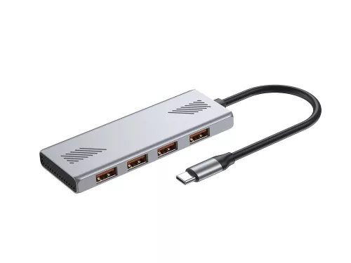 USB 3.2 (2. generációs) C típusú elosztó, 4 USB-A port