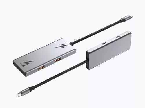4 portos USB 3.2 (2. generáció) C típusú elosztó 4 A + C porttal