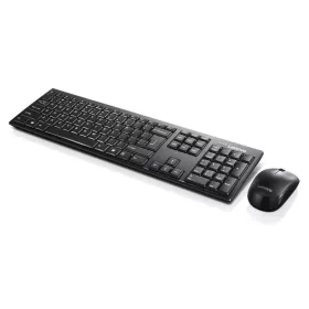   Billentyűzet + egér szett Lenovo 100 vezeték nélküli kombinált billentyűzet és egér gx30l66303 (usb 2.0; (en); fekete; optikai; 1000 dpi)