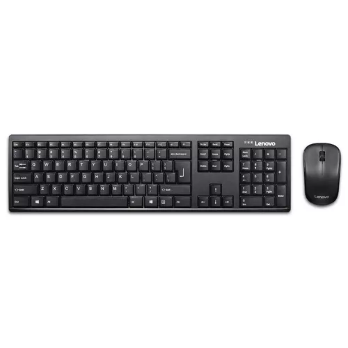 Billentyűzet + egér szett Lenovo 100 vezeték nélküli kombinált billentyűzet és egér gx30l66303 (usb 2.0; (en); fekete; optikai; 1000 dpi)