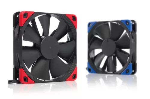 Noctua 120 mm-es NF-F12 PWM ventilátor Chromax fekete színváltós